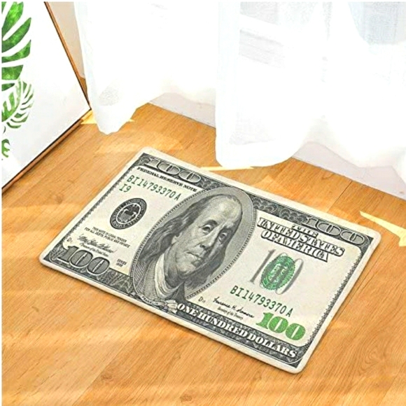 New 100 Dollar Bill Rug - Picture 2 of 3